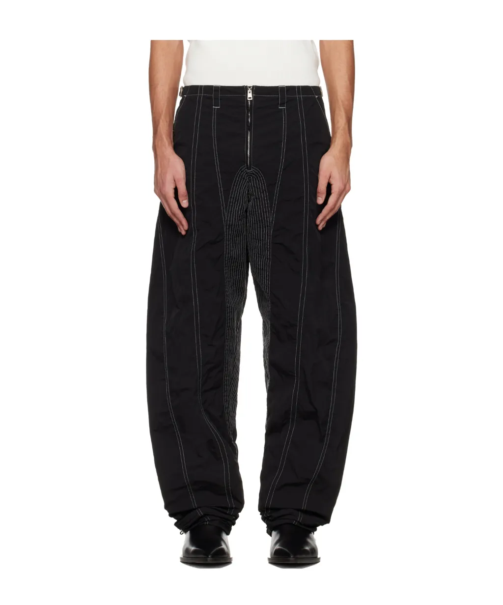 Tapered Wide-Leg Casual Pants