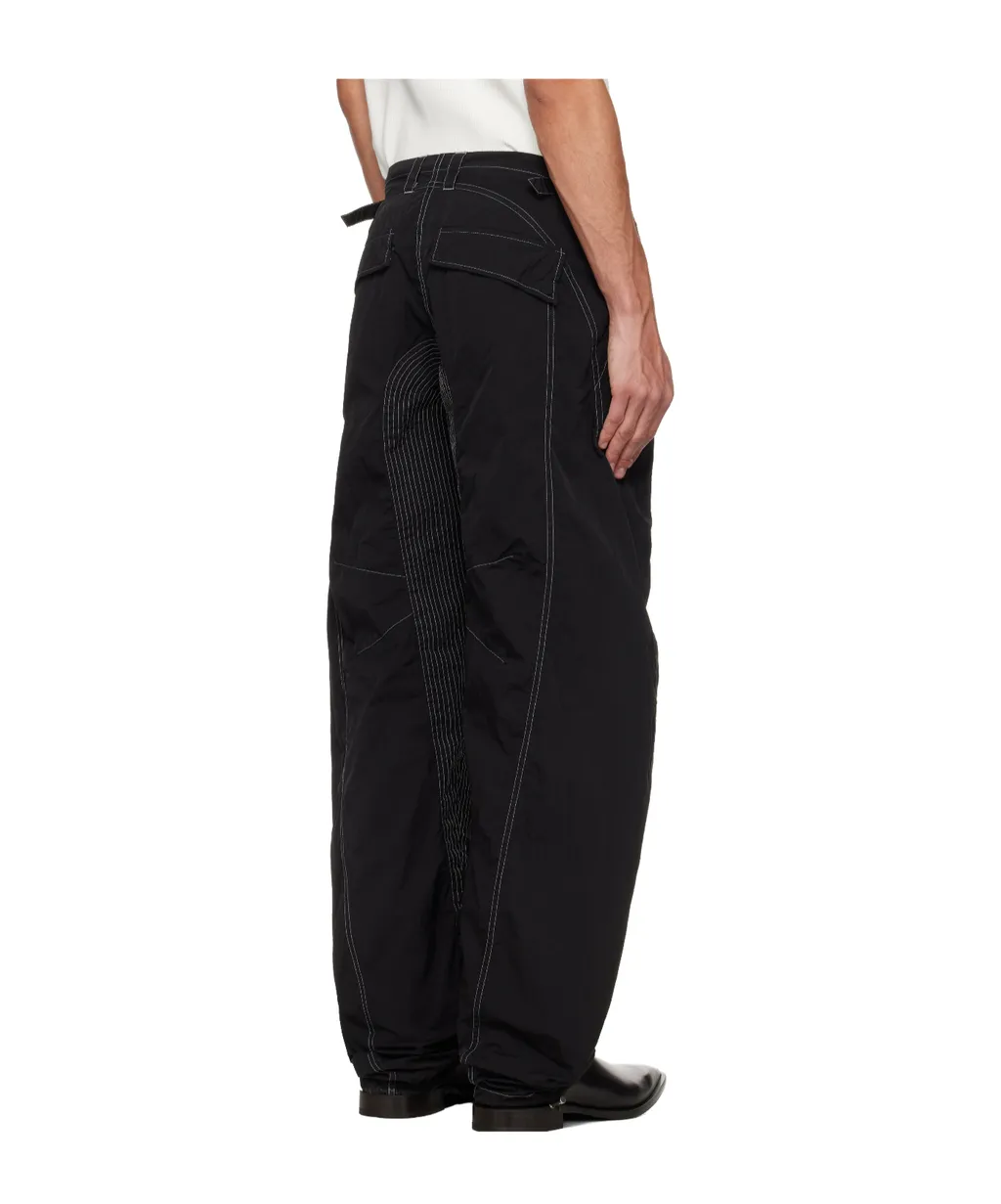 Tapered Wide-Leg Casual Pants