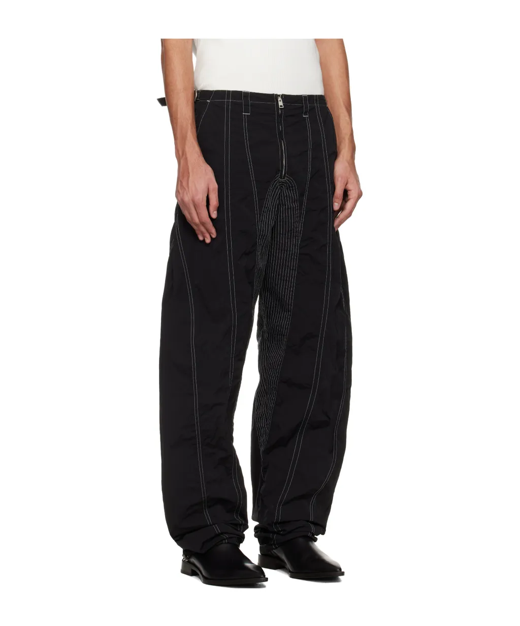 Tapered Wide-Leg Casual Pants