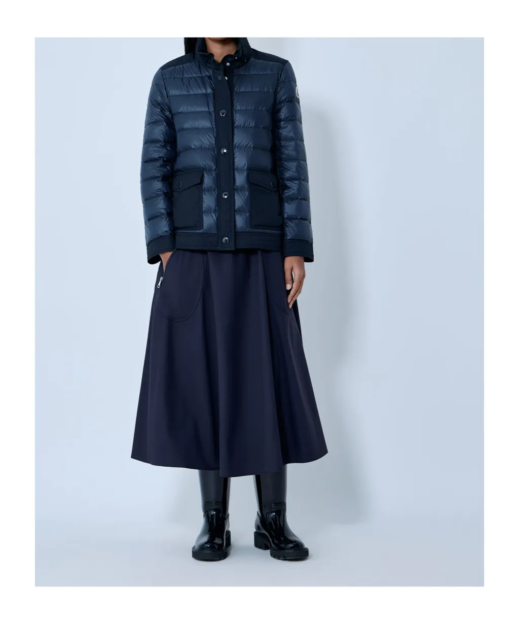 Moncler Origan Logo Patch Down Jacket