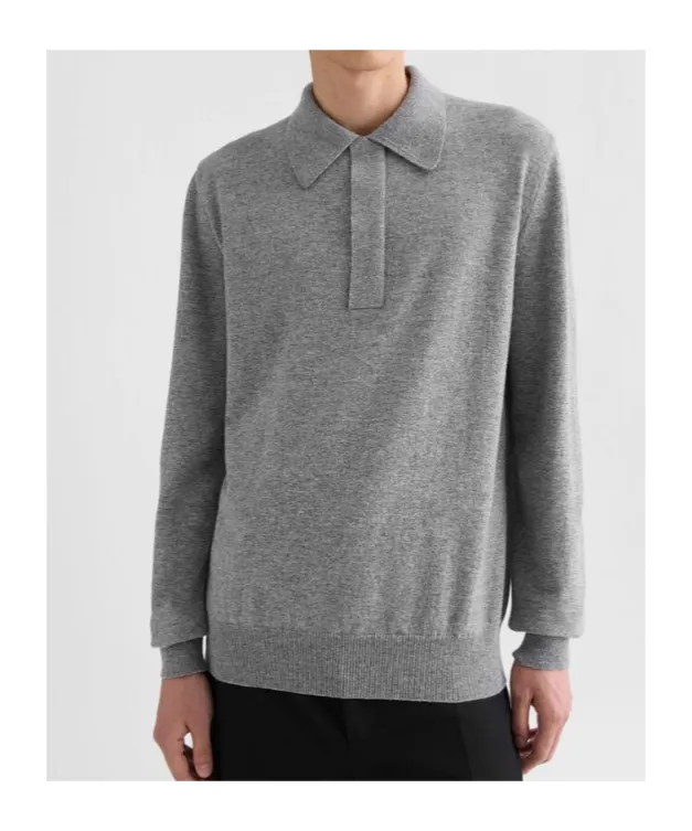 Jil Sander Lightweight Long-Sleeved Polo Jumper