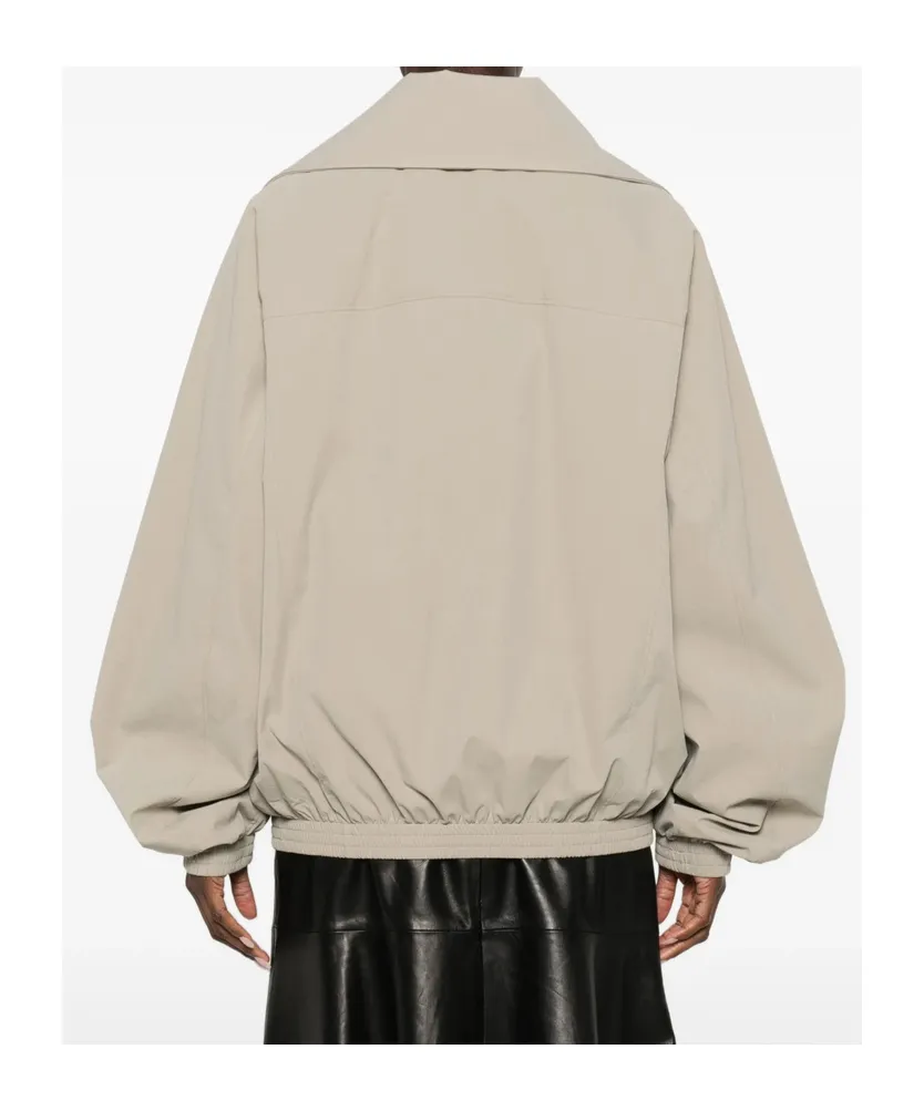High Collar Logo Jacket