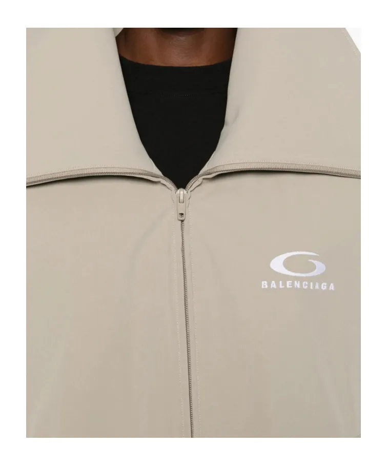 High Collar Logo Jacket