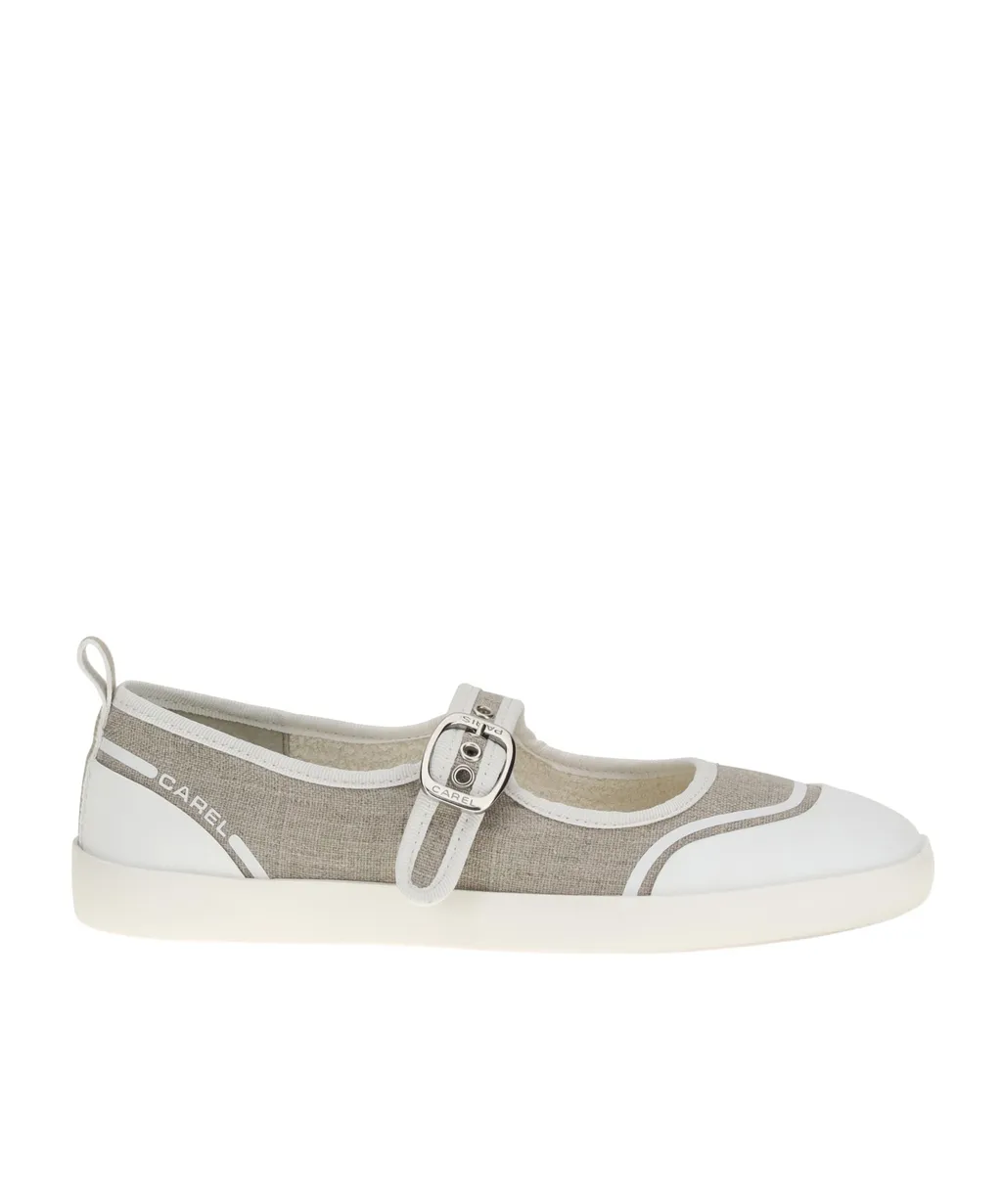 Carel Logo Printed Buckle Fastened Ballerinas