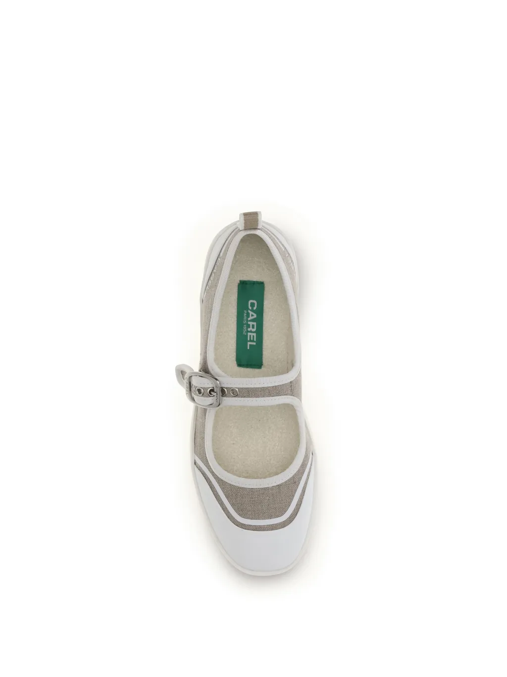 Carel Logo Printed Buckle Fastened Ballerinas