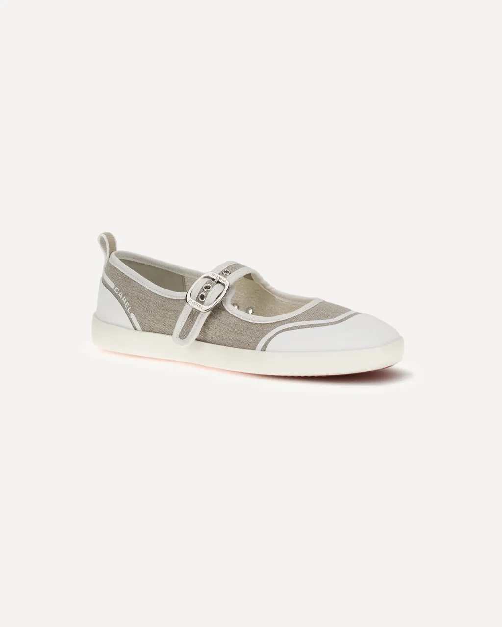 Carel Logo Printed Buckle Fastened Ballerinas