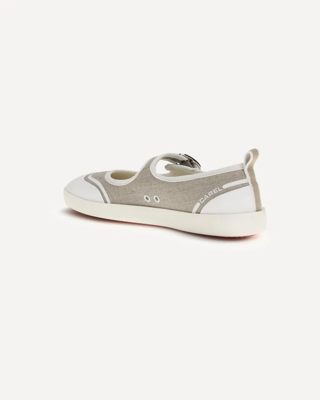 Carel Logo Printed Buckle Fastened Ballerinas