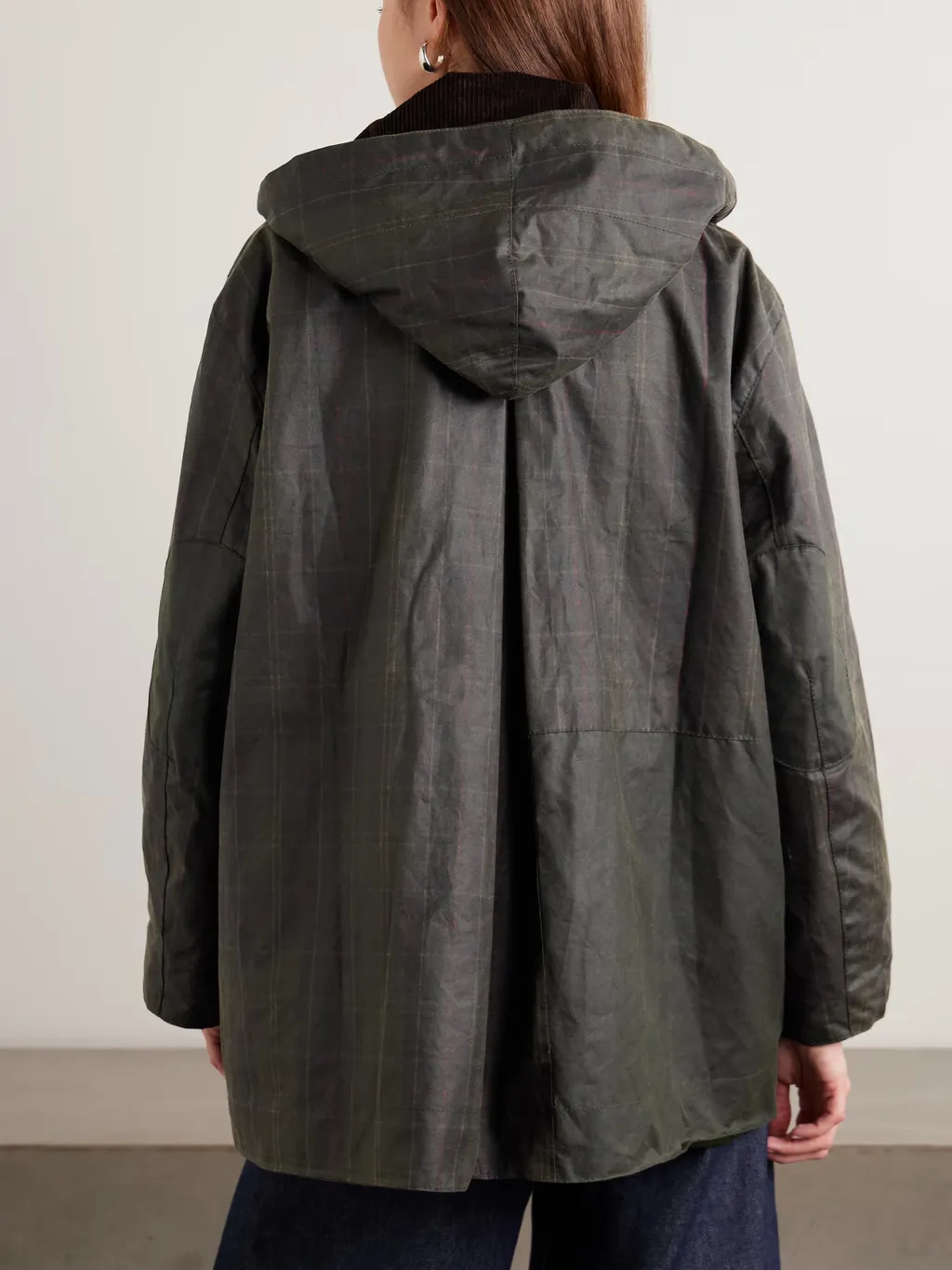 Ganni Plaid Hooded Jacket