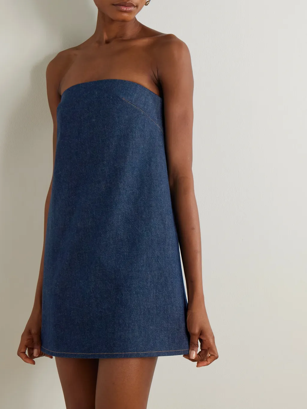 Strapless Denim Dress