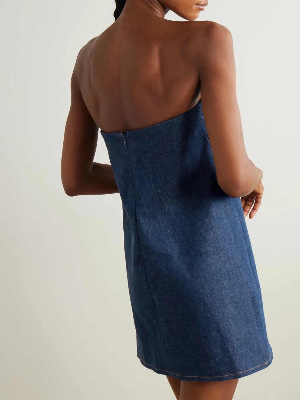 Strapless Denim Dress