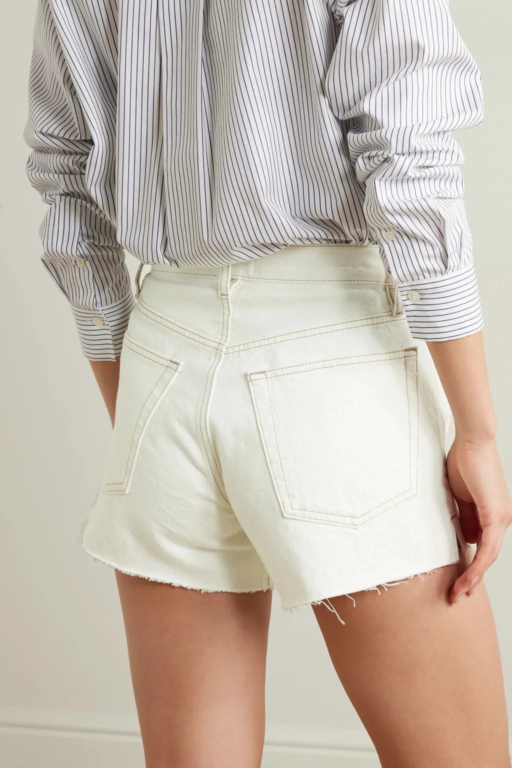 Le Super High Ripped Denim Shorts