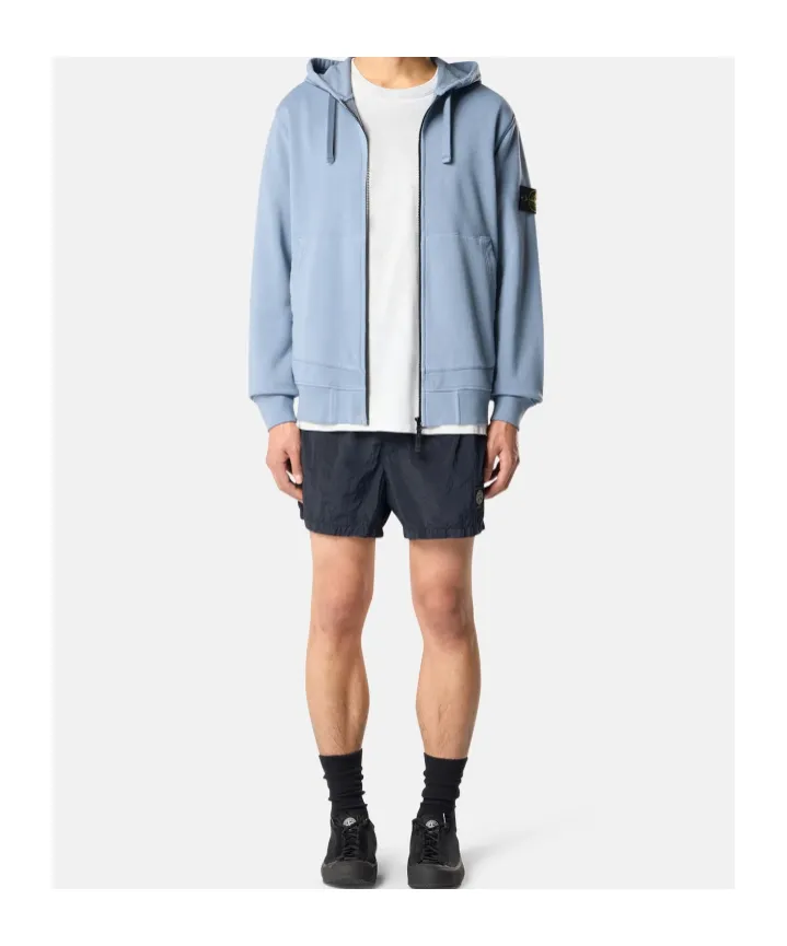 Stone Island Zip-Up Drawstring Hoodie