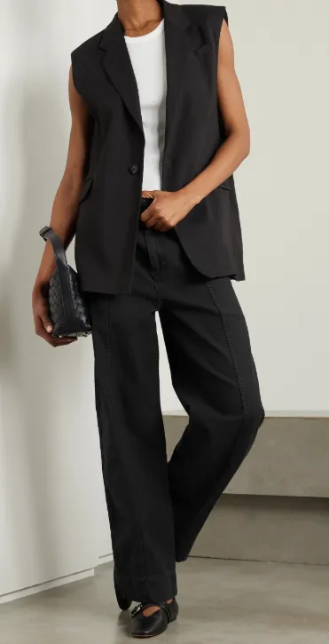 High-Waisted Wide-Leg Casual Pants