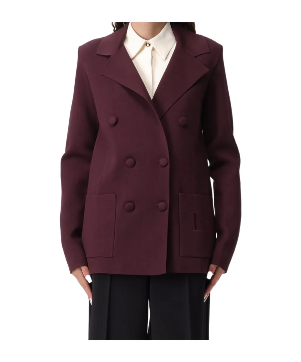 Knit Jacket With Embroidery