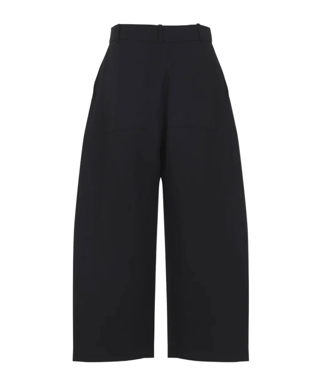 Buttoned High-Waisted Trousers