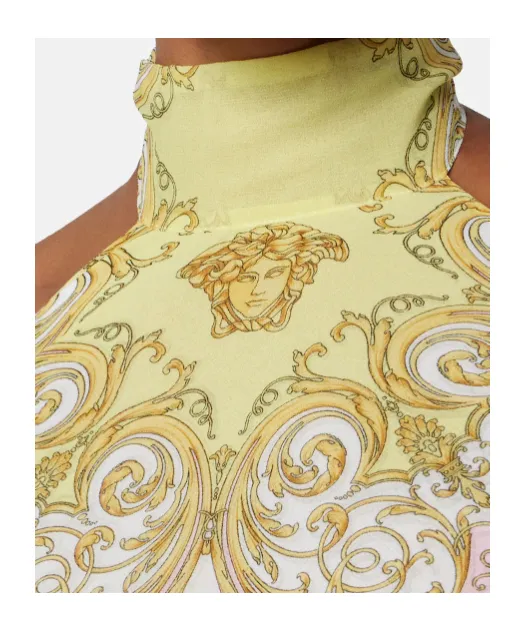 Versace Spring Barocco Scarf Top Beachwear