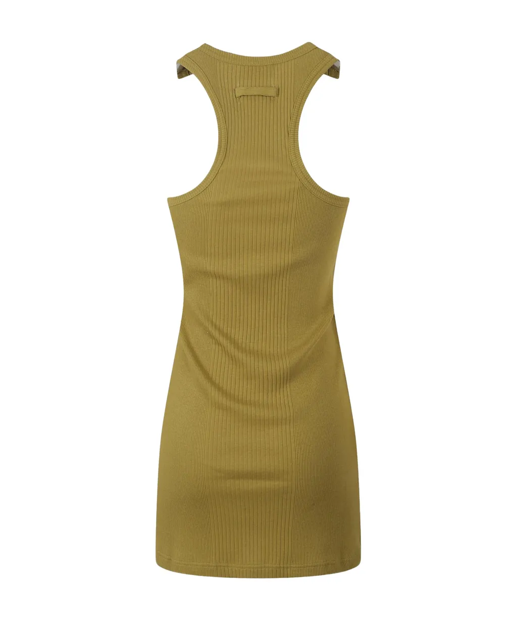 Jean Paul Gaultier Ribbed Patch Mini Knitted Dress