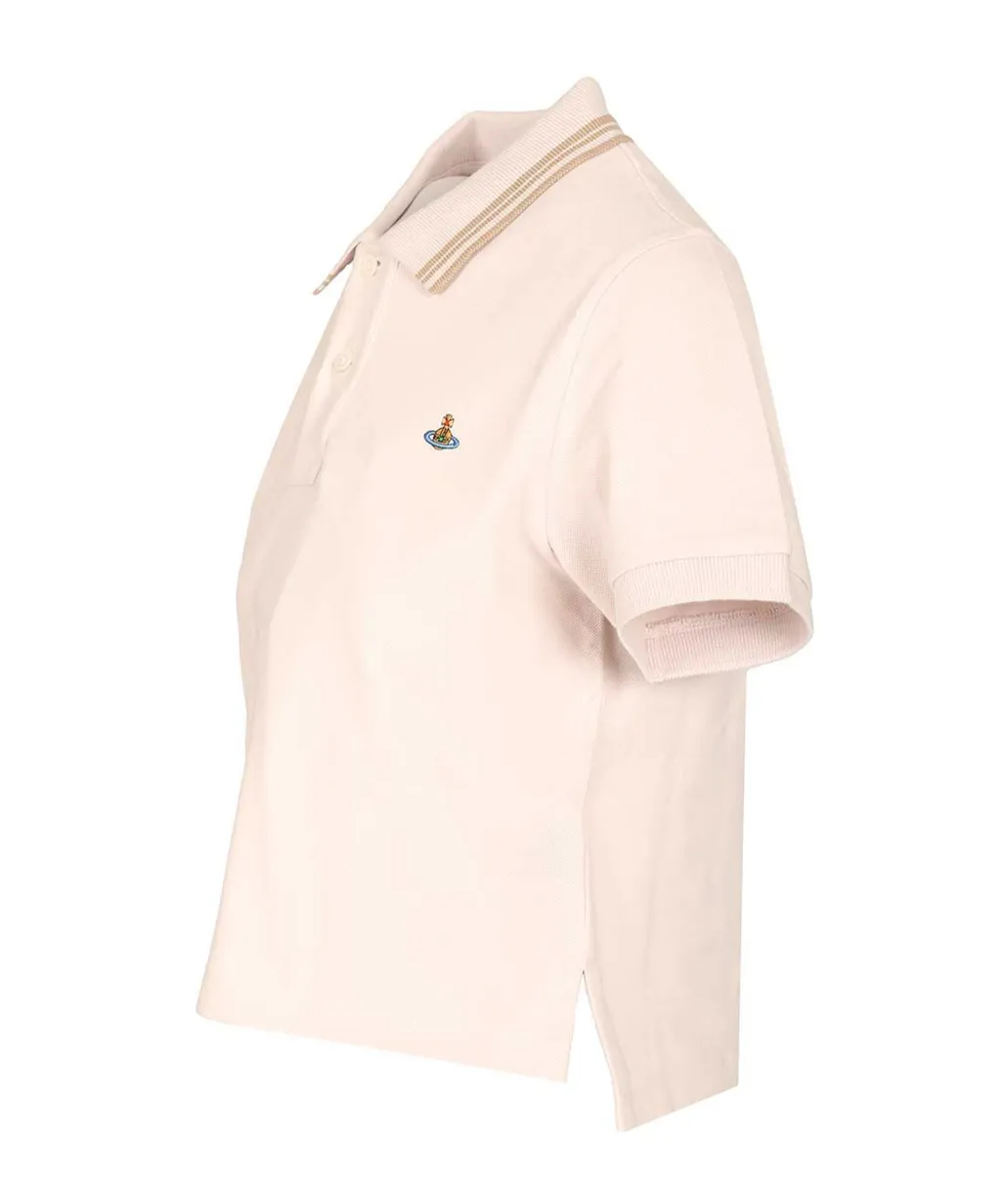 Vivienne Westwood Logo Embroidered Short Sleeve Polo Shirt
