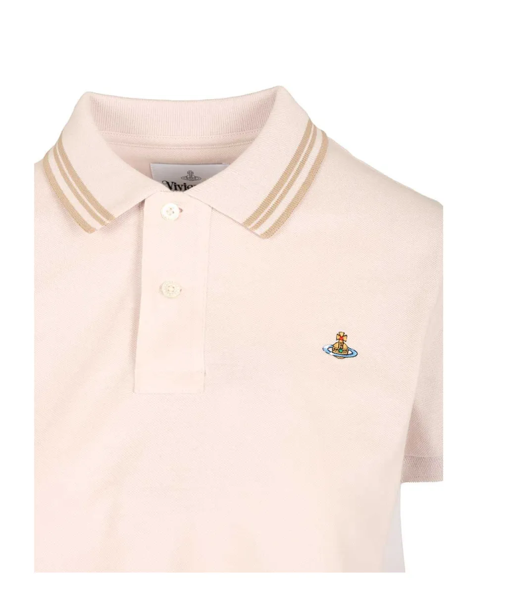 Vivienne Westwood Logo Embroidered Short Sleeve Polo Shirt