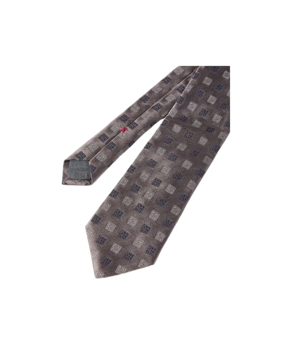 Squares Pattern Silk Tie