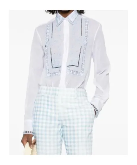 Ermanno Scervino Long Sleeved Embroidered Shirt