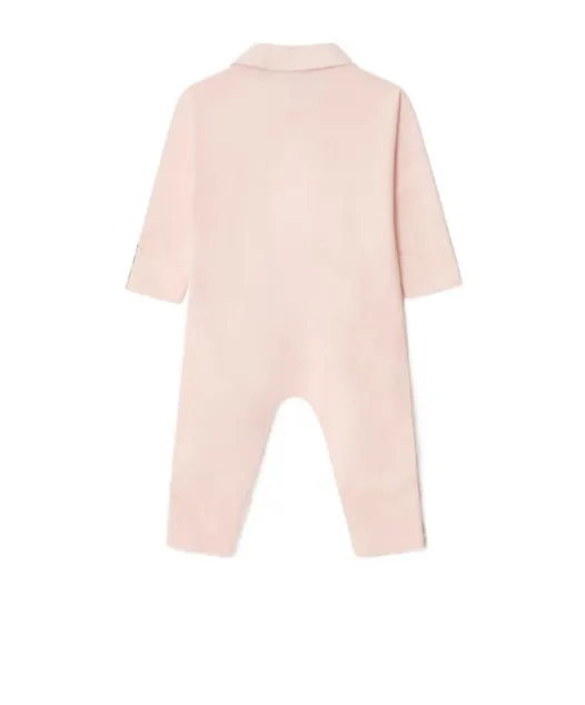 Burberry Kids Sleepsuit Bib And Hat Baby Set