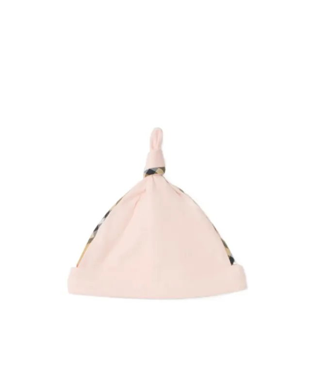 Burberry Kids Sleepsuit Bib And Hat Baby Set