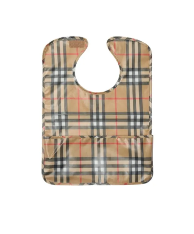 Check Coated Cotton Bib