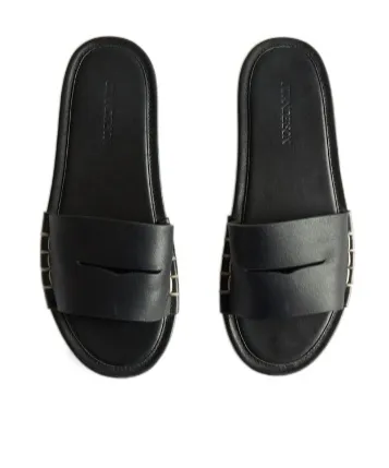 Loafer Slides In Black