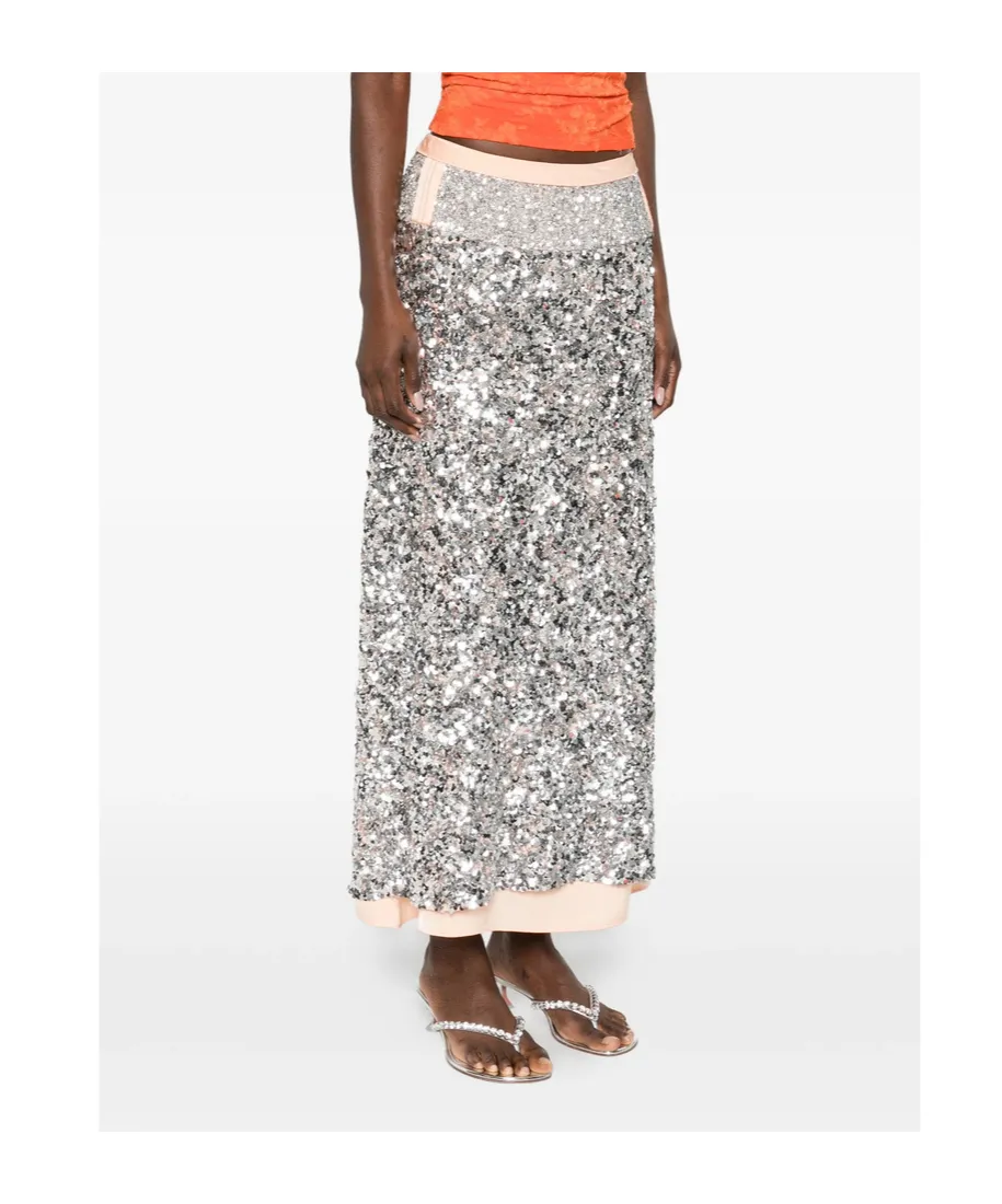 Rabanne Sequin Embellished Maxi Skirt