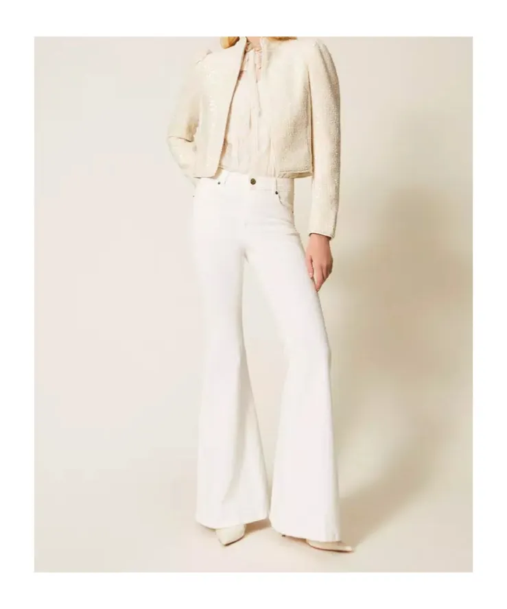 Twinset Mid-Rise Flared Jeans