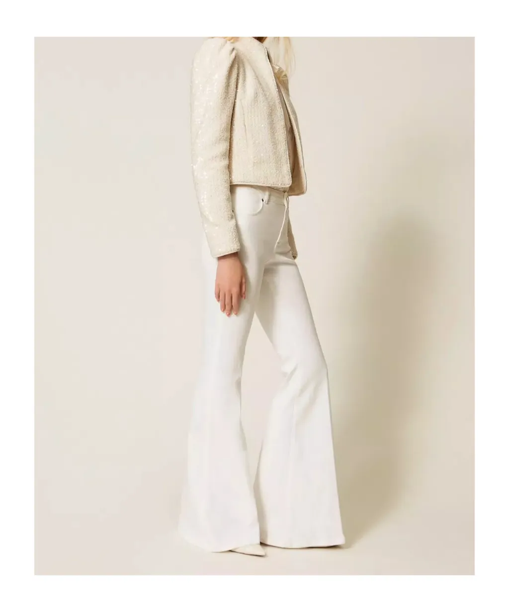 Twinset Mid-Rise Flared Jeans