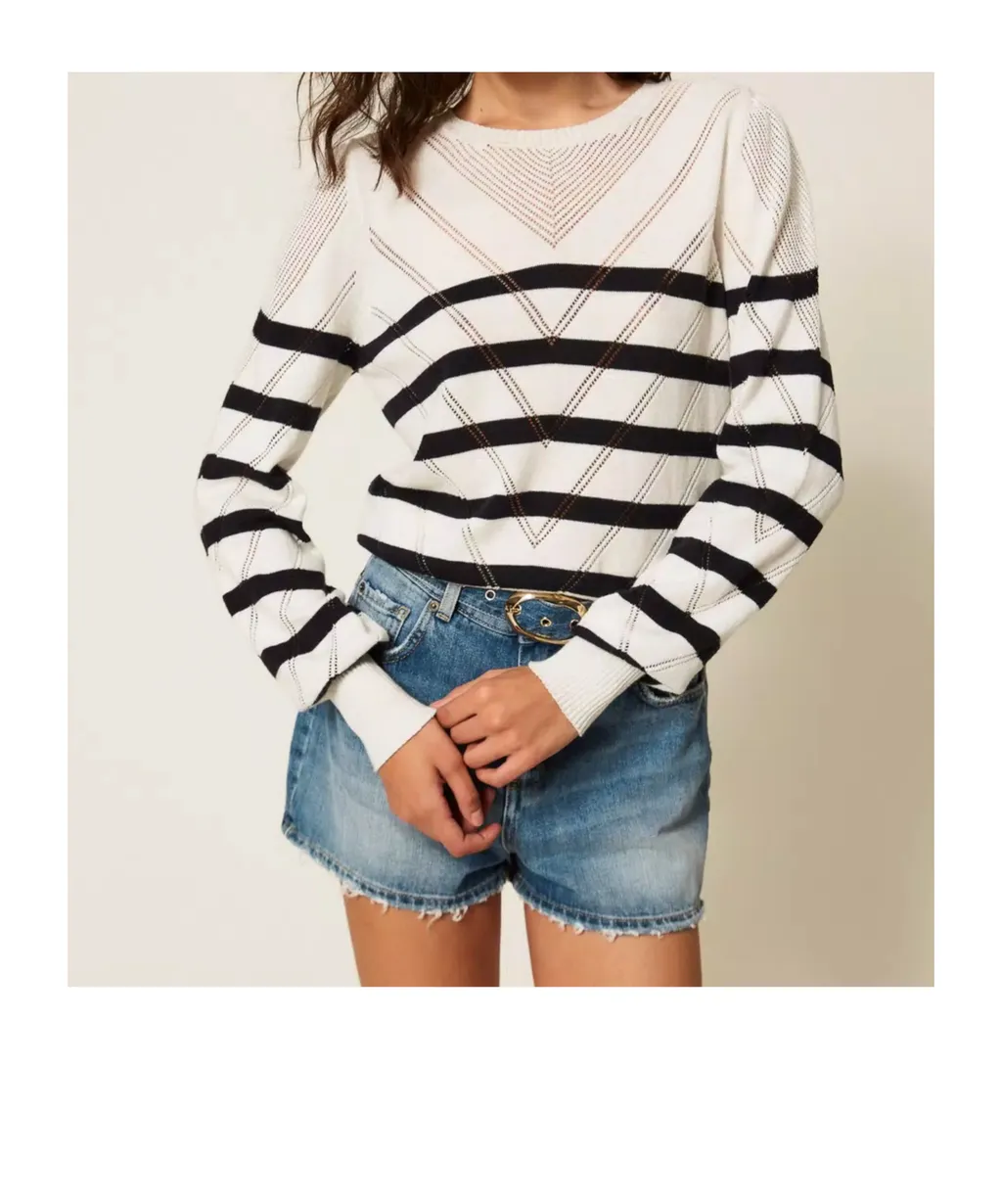 Twinset Striped Crewneck Jumper