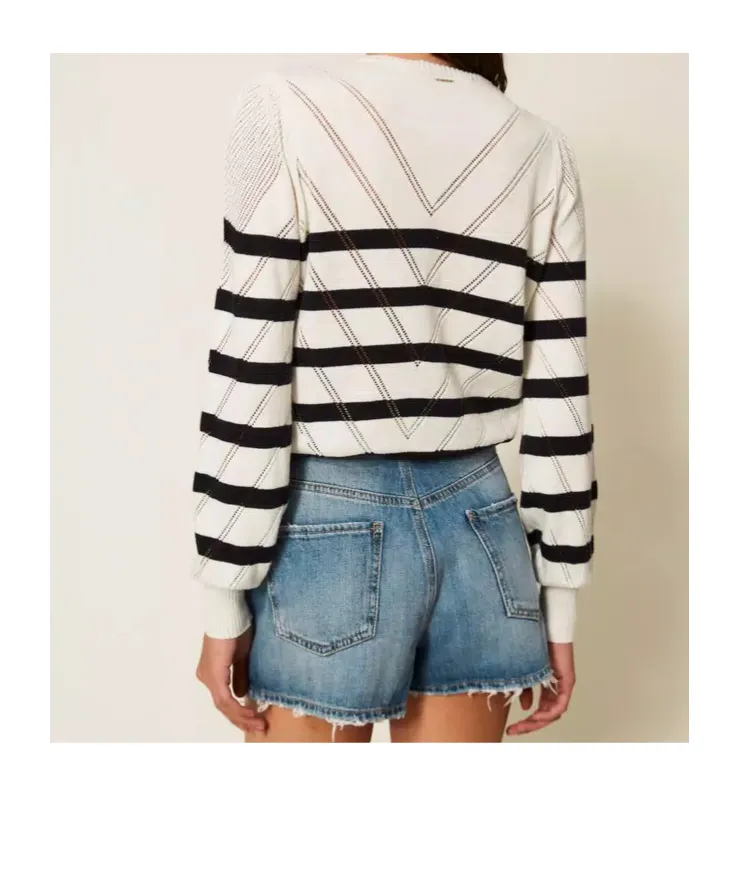 Twinset Striped Crewneck Jumper