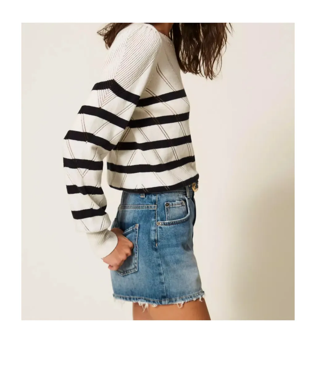 Twinset Striped Crewneck Jumper
