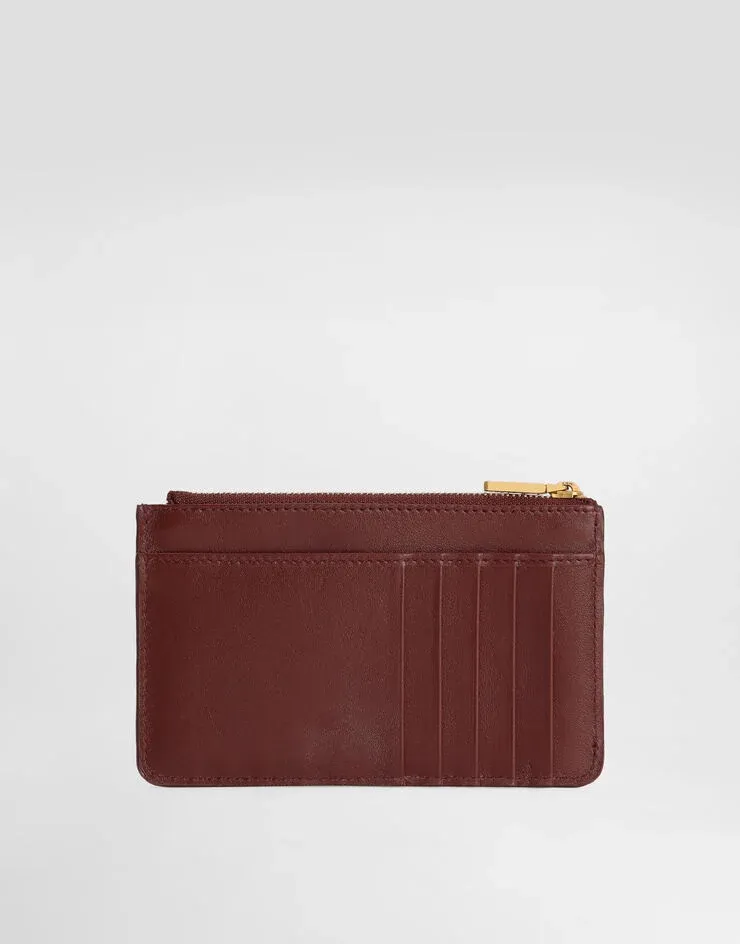 Dolce & Gabbana Logo Plate Zipped Cardholder