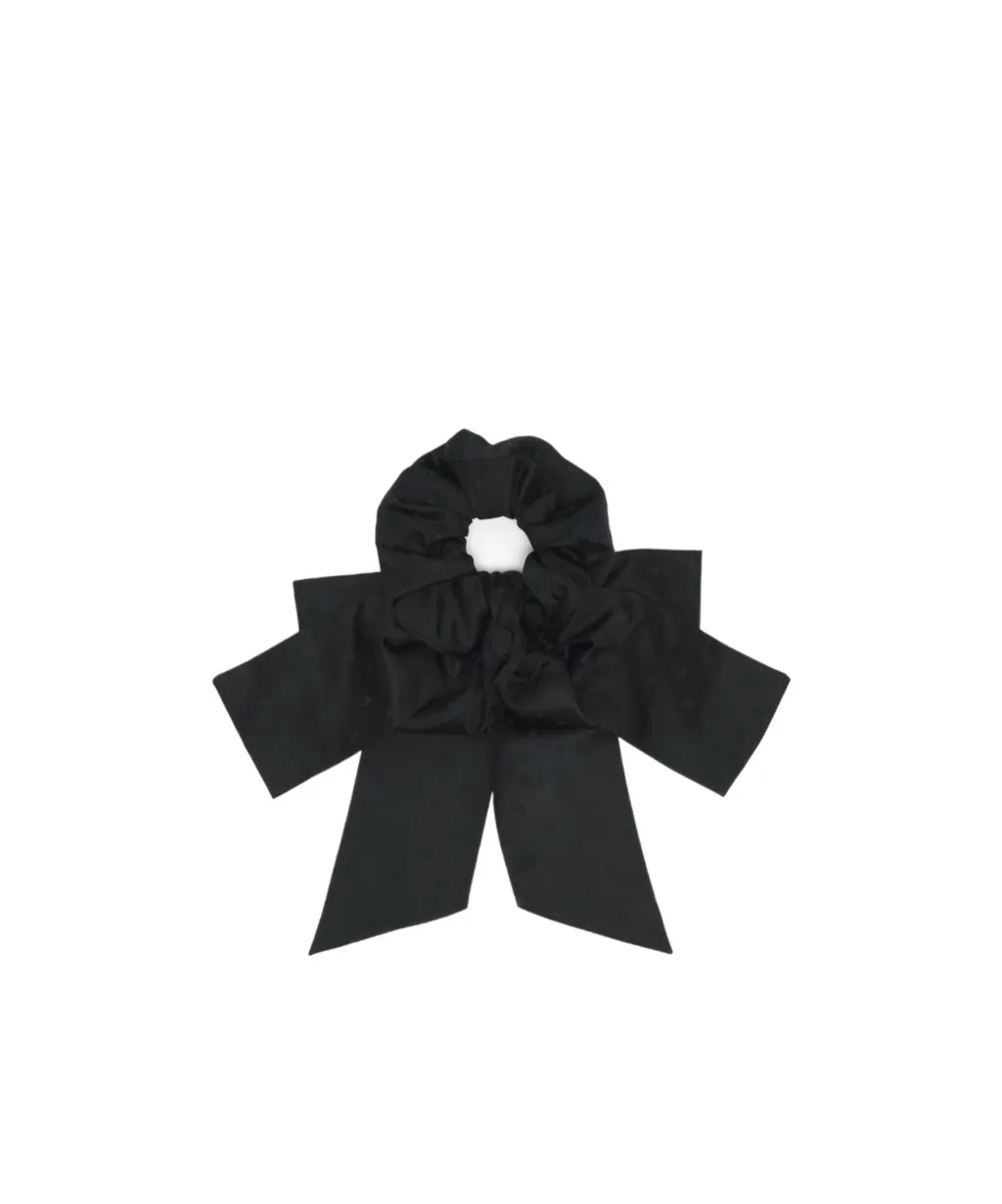 Alexander Mcqueen Skull Jacquard Bow Scrunchie