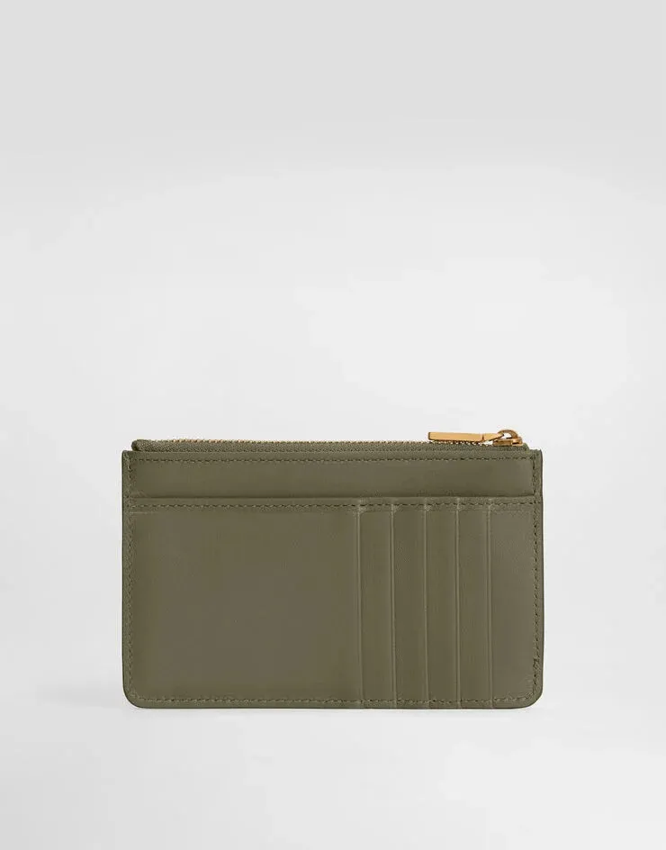 Dolce & Gabbana Logo Plate Zipped Cardholder