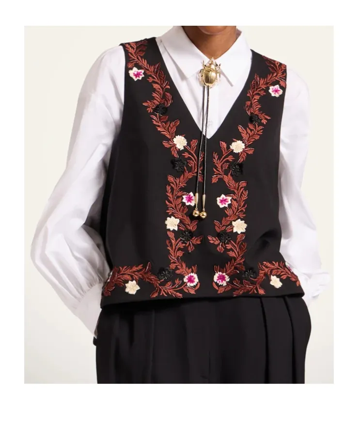 Scala Floral V-Neck Top