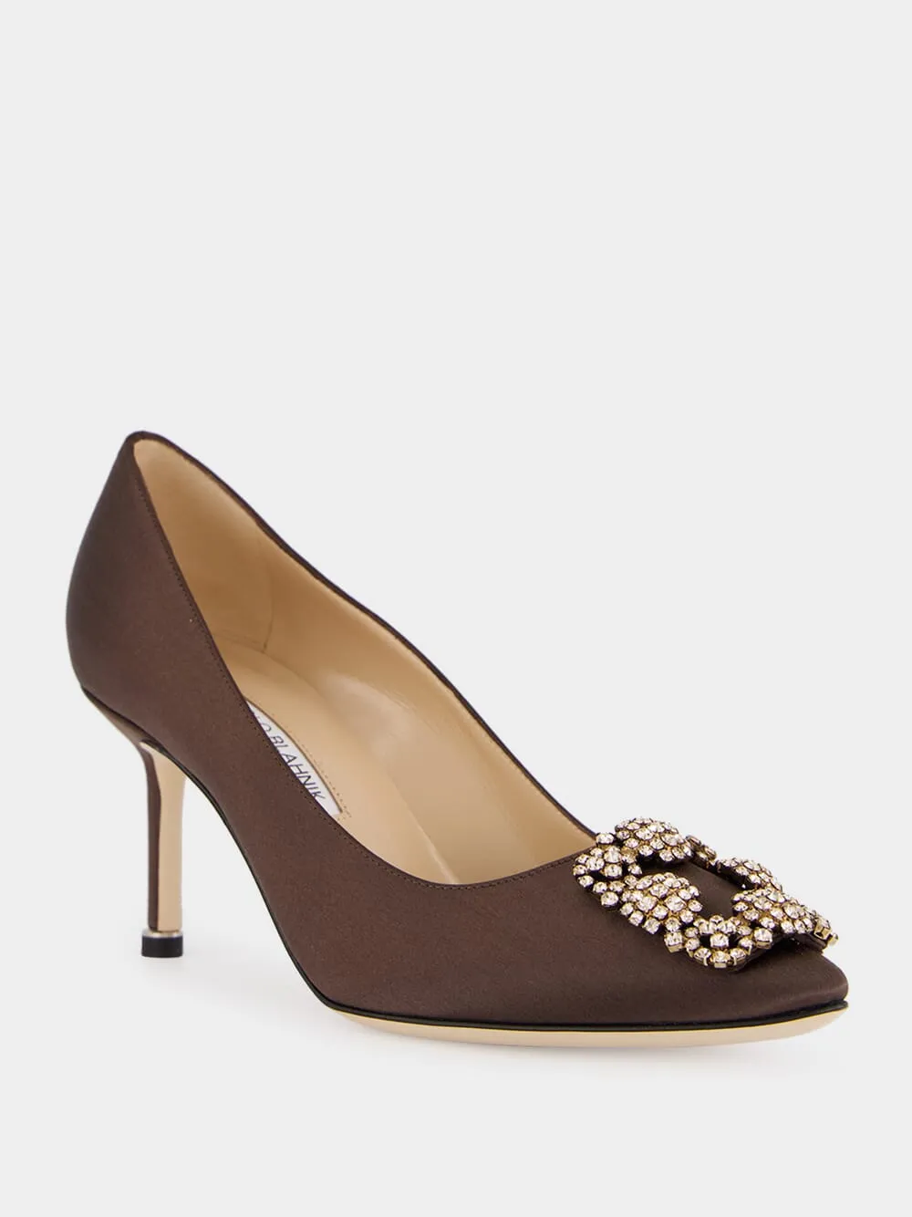 Manolo Blahnik Hangisi Buckle Embellished Pumps