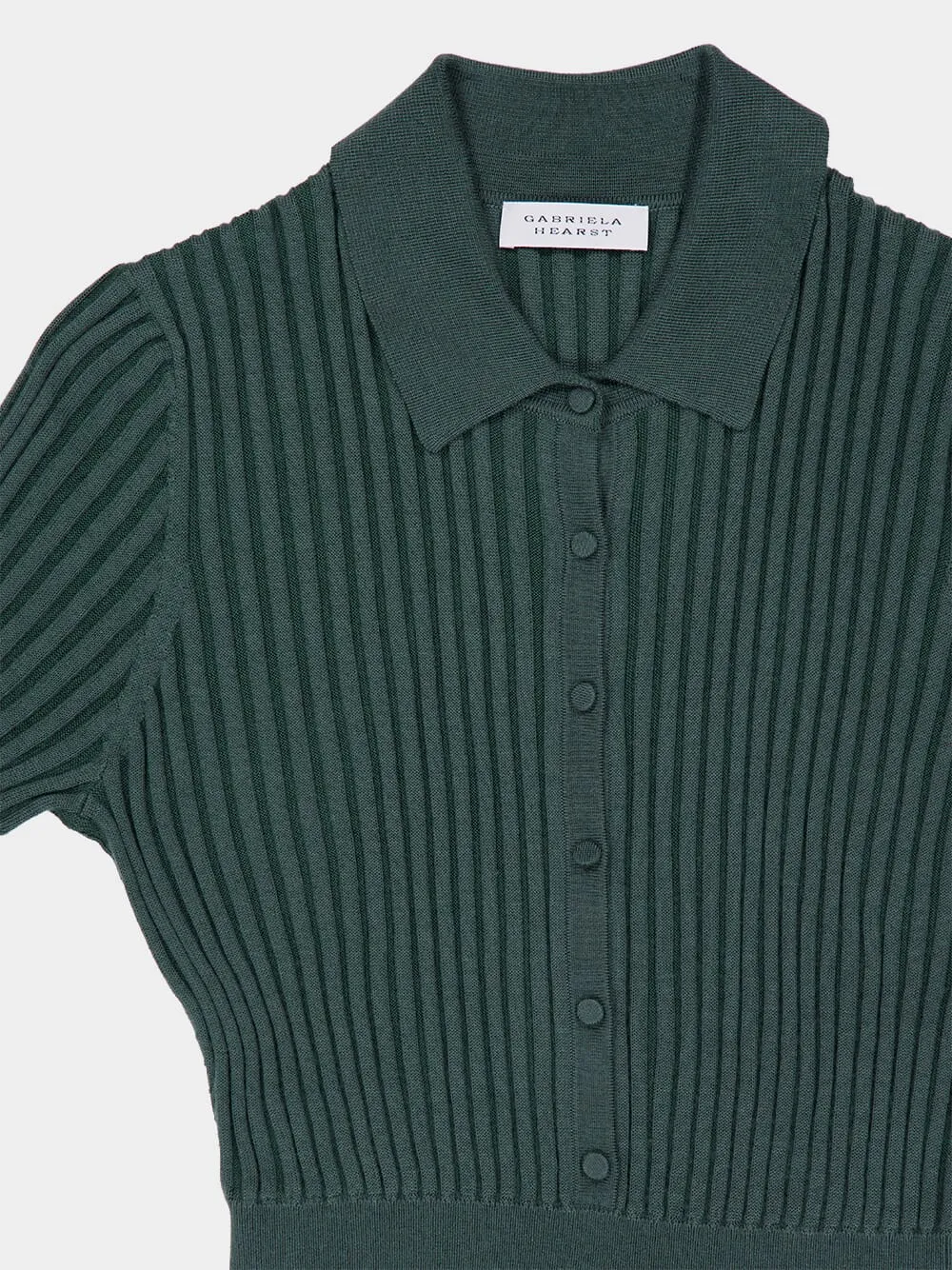 Amor Knit Midi Dress In English Green