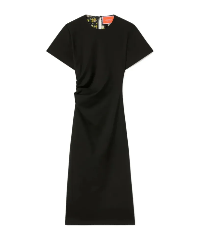 Short-Sleeve Midi Dress