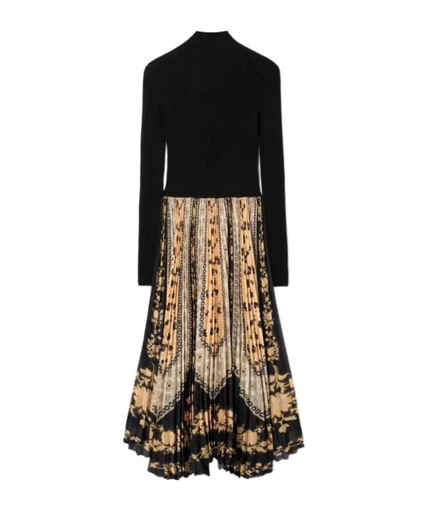 Moondance Pleated Knit Maxi Dress