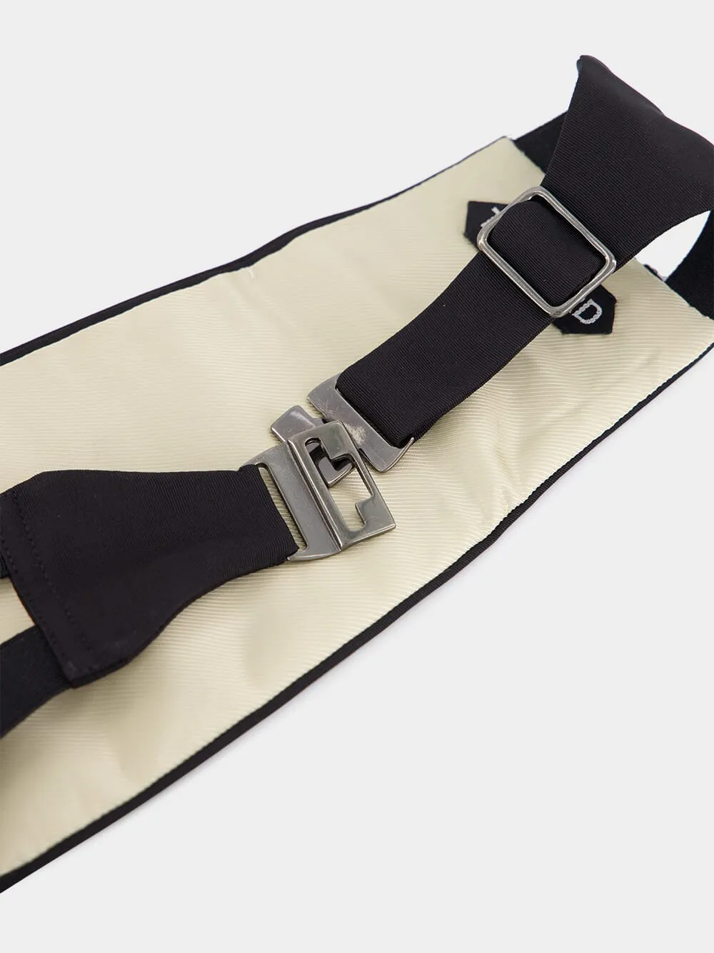 Black Silk Cummerbund Belt