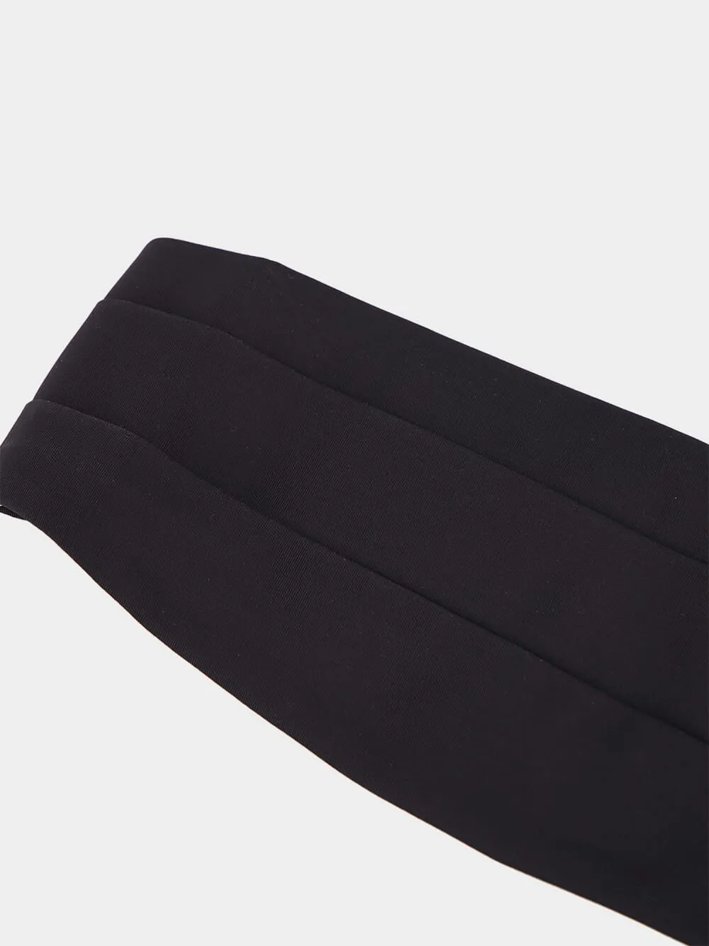 Black Silk Cummerbund Belt