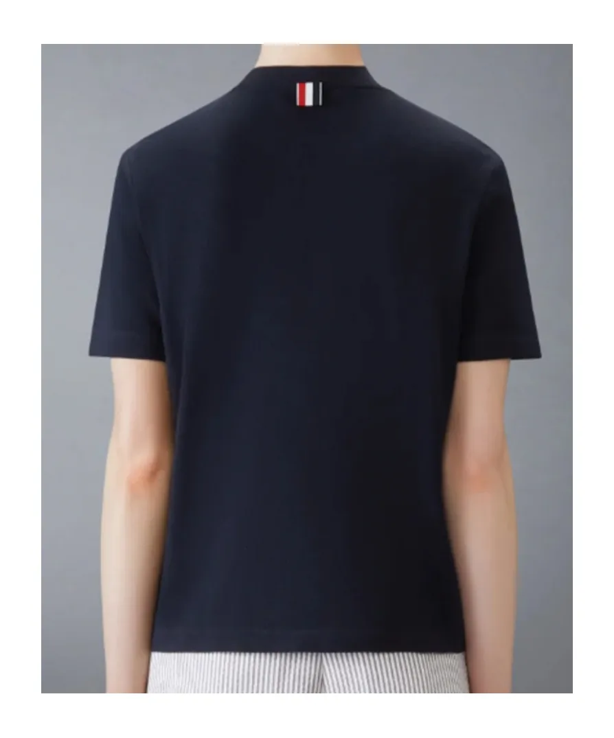 Crew-Neck Stripe-Detail T-Shirt