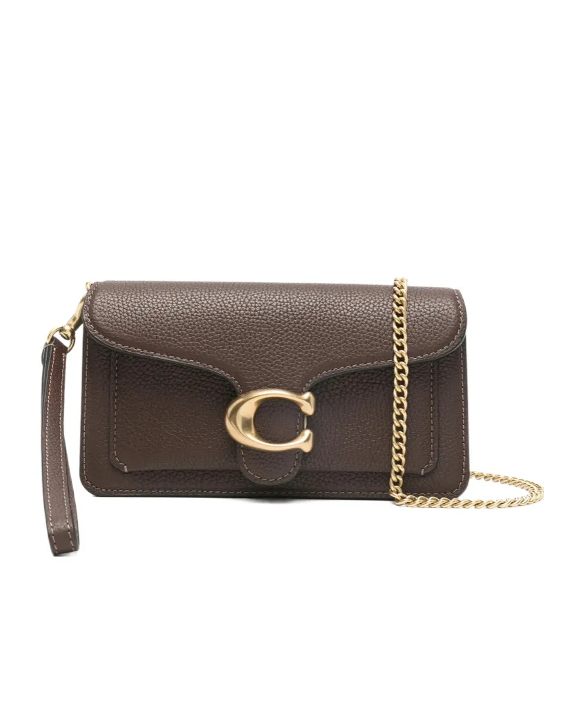 Coach Logo Plaque Chain Crossbody Bag