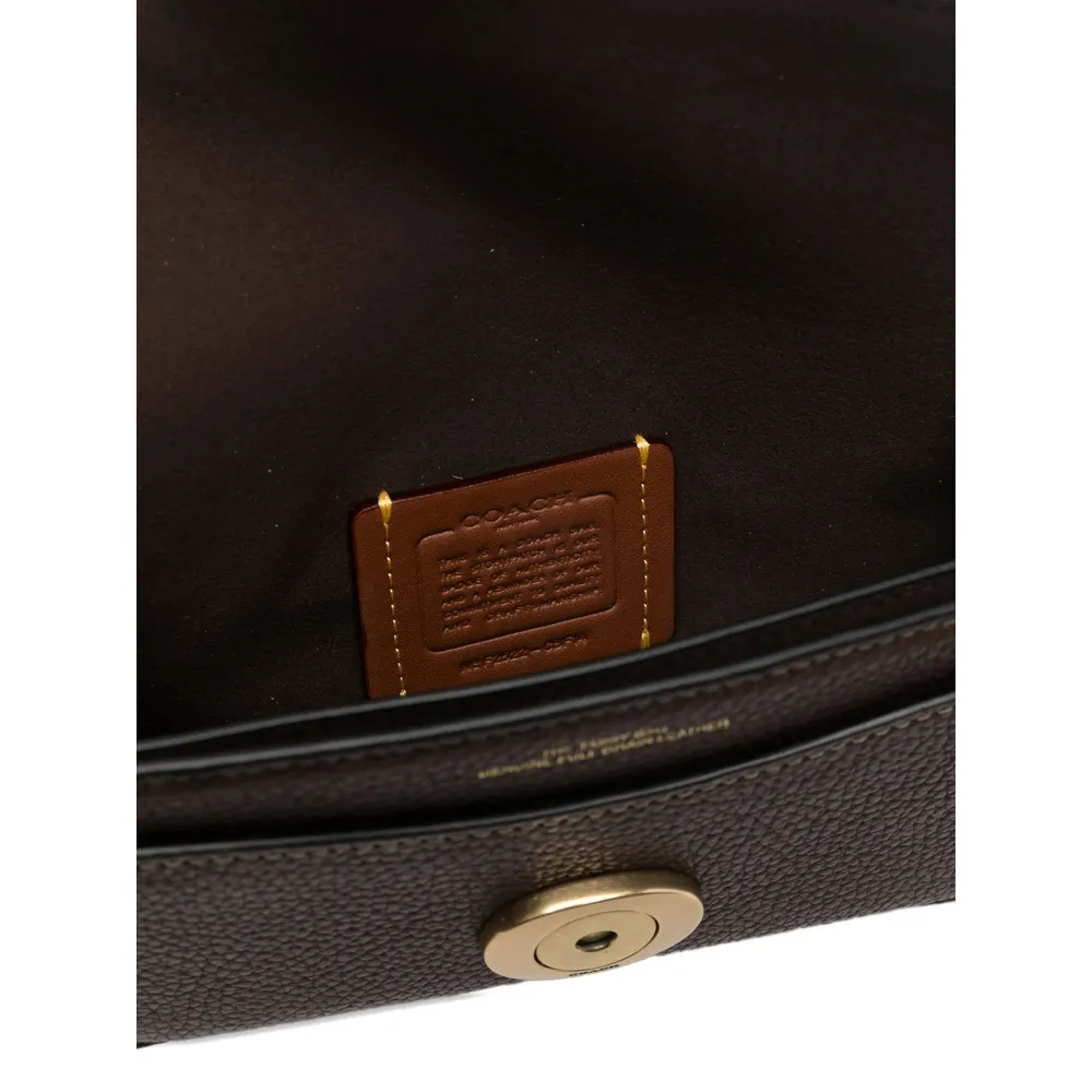 Coach Logo Plaque Chain Crossbody Bag