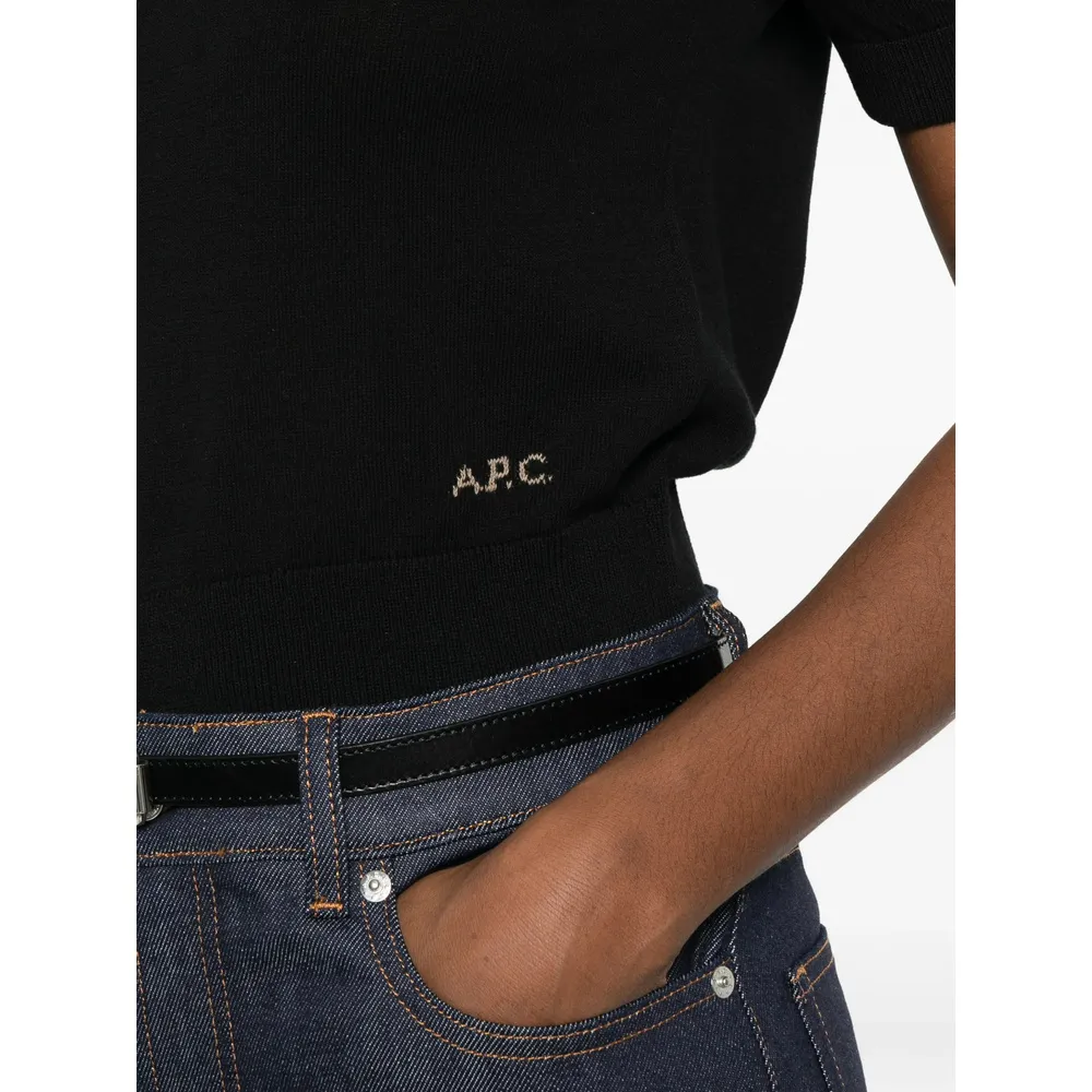 Logo-Detail Polo Top