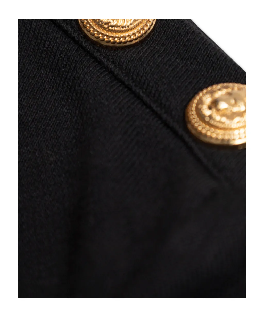 Balmain Kids Logo Printed Crewneck Sweatshirt
